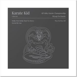 Karate Kid Patent Style Posters and Art